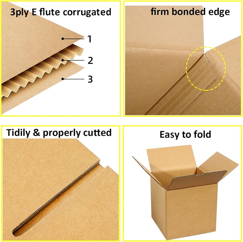 zmybcpack 40 Pack Small Shipping Box 6x6x6 inch, Corrugated Cardboard Mailer Shipping Boxes for Small Business Packing Mailing - Image 4